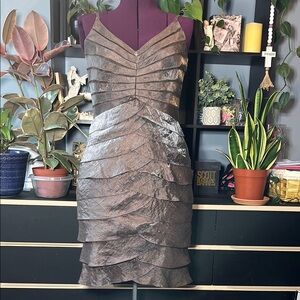 Adrianna Papell Elegant Metallic Dress